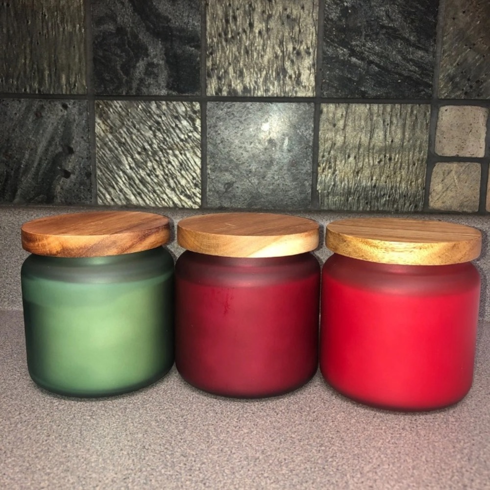 Set of 3 candles- soft cashmere amber